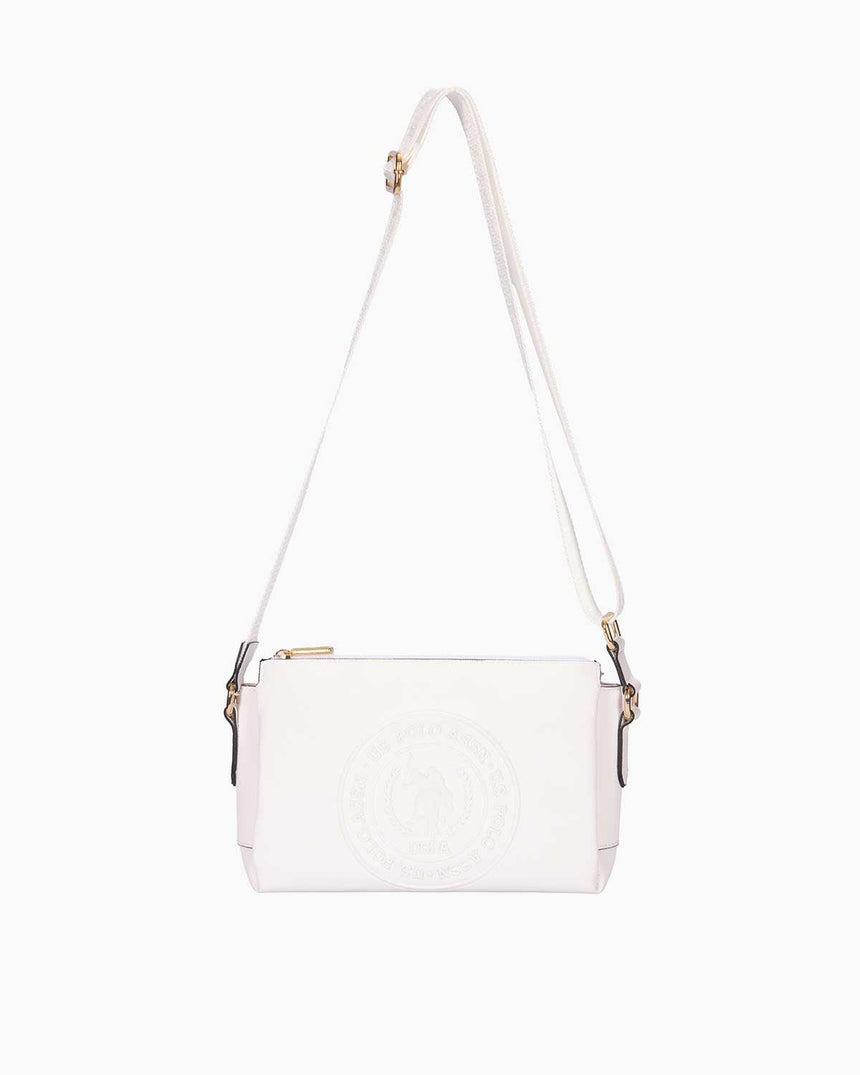 Us Polo Assn Logolu Çapraz Askılı Çanta Beyaz