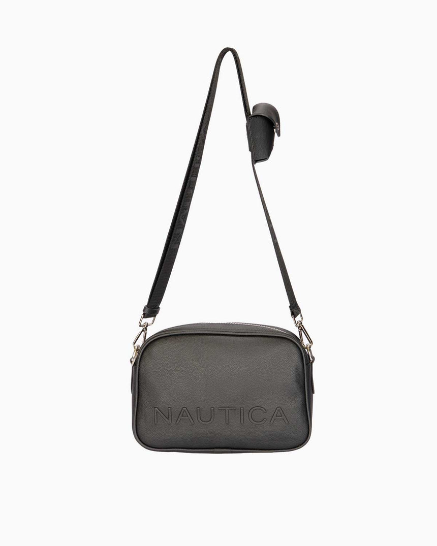 Nautica Mini Cüzdan Detaylı Çapraz Askılı Çanta Siyah