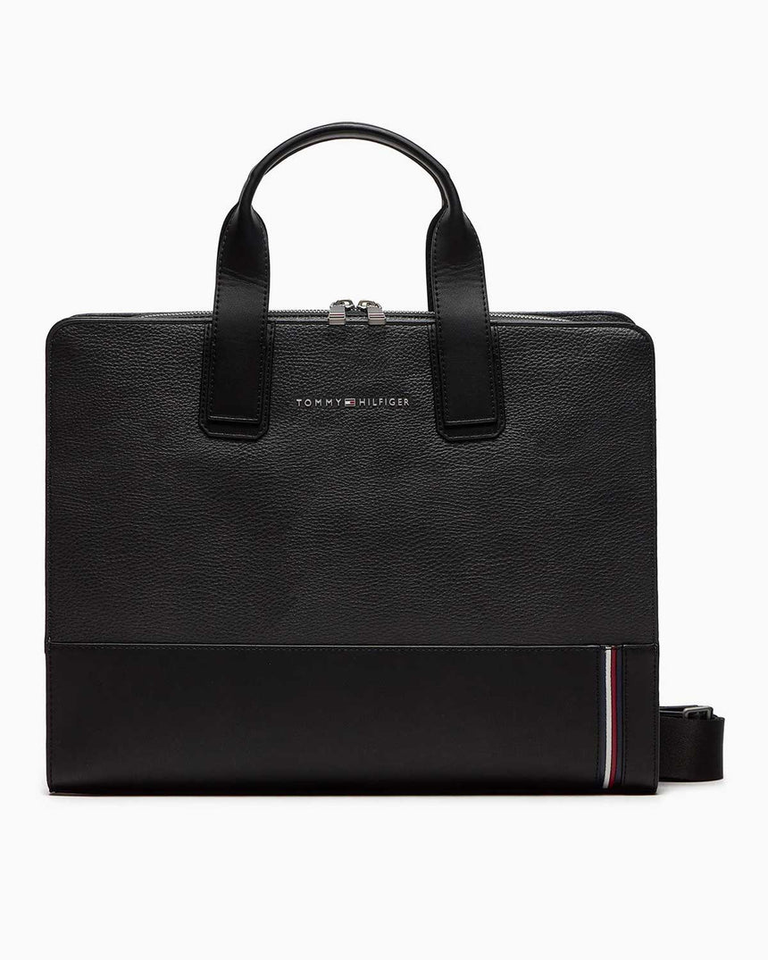 Tommy Hilfiger Central Slim Computer Bag Dark Grey