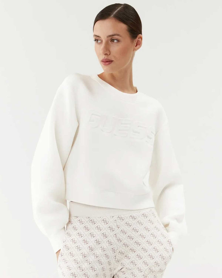 Guess Cindra Kabartma Logolu Sweatshirt