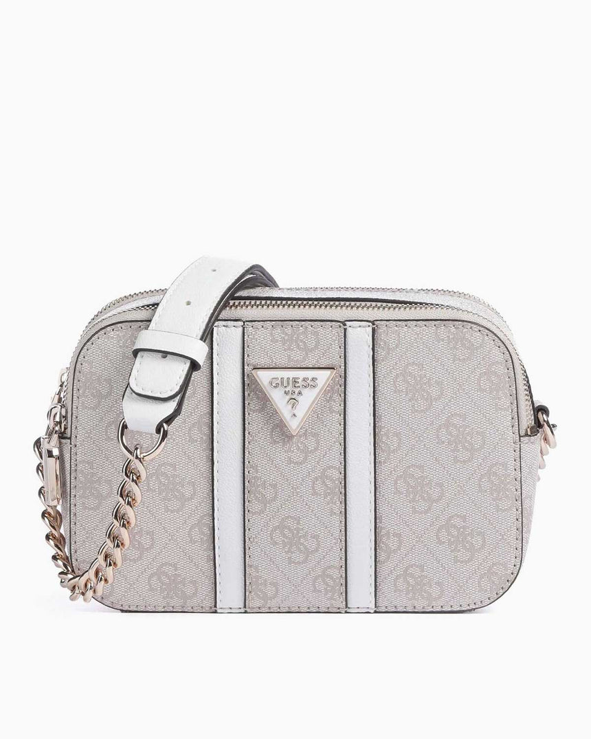 Guess Noreen Mini Sling Zincir Detaylı Çapraz Askılı Çanta Dove Logo