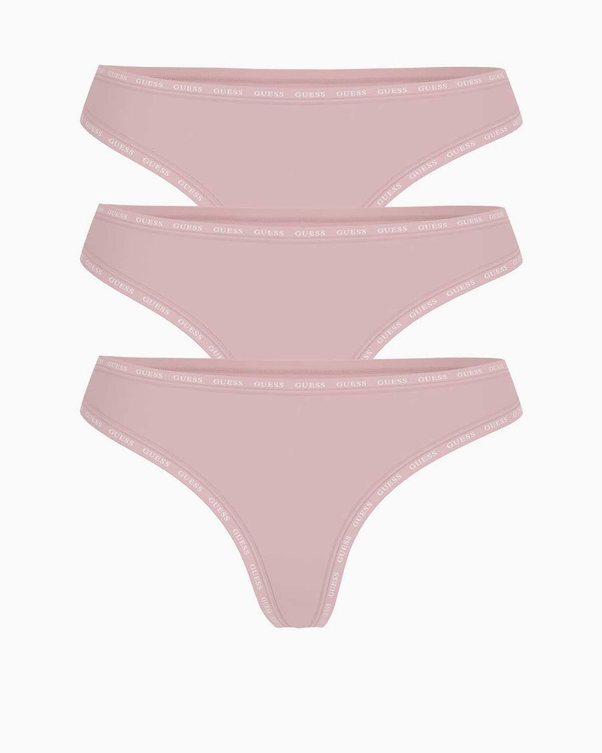 Guess 3Pack Basic Logolu Külot Blush Cotton