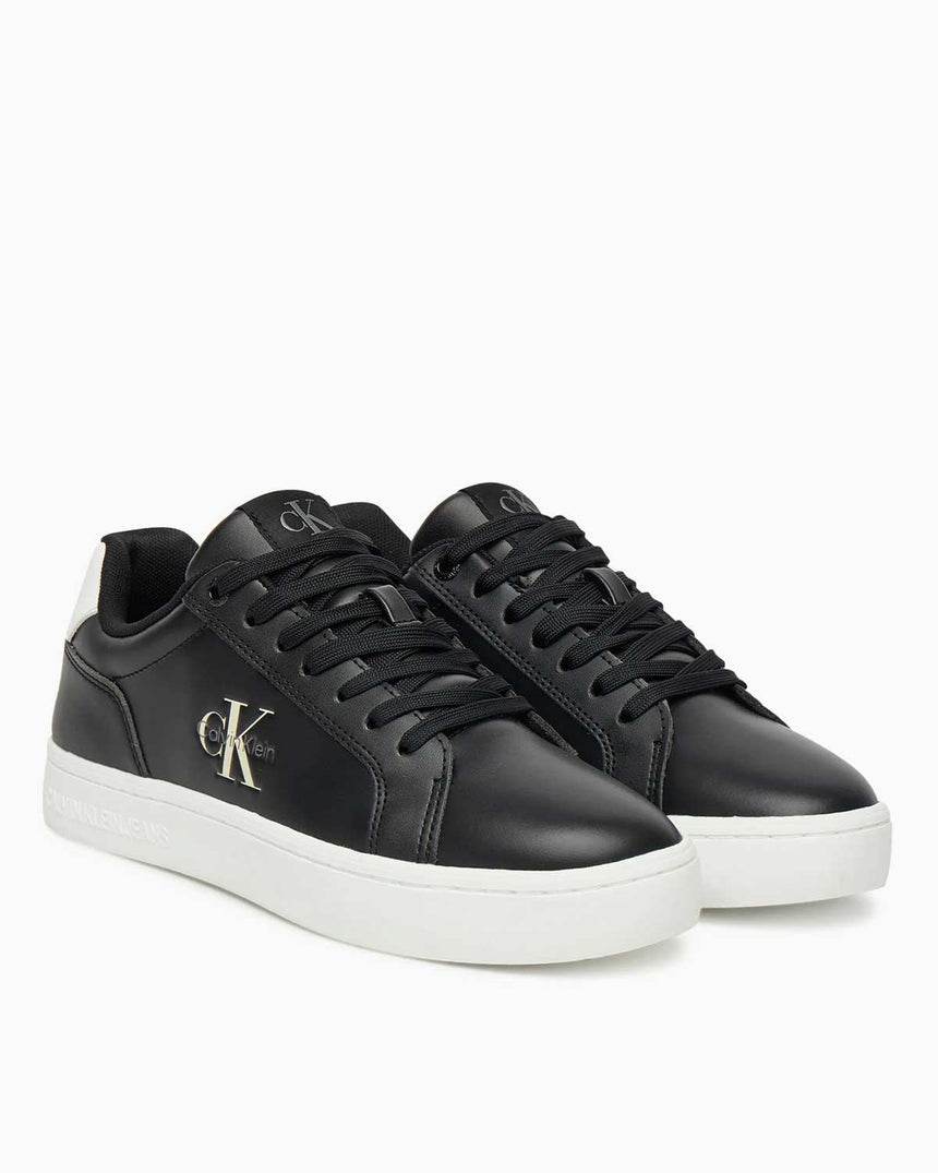 Calvin Klein Rome Klasik Çubuk Taban Kadın Mono Logo Kadın Sneaker Black/Bright White