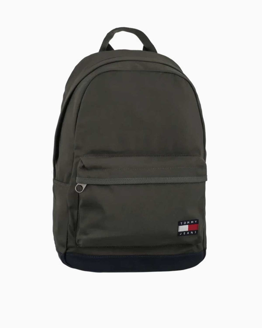 Tommy Hilfiger Ess Gündelik Ön Cepli Erkek Sırt Çantası Pewter Green