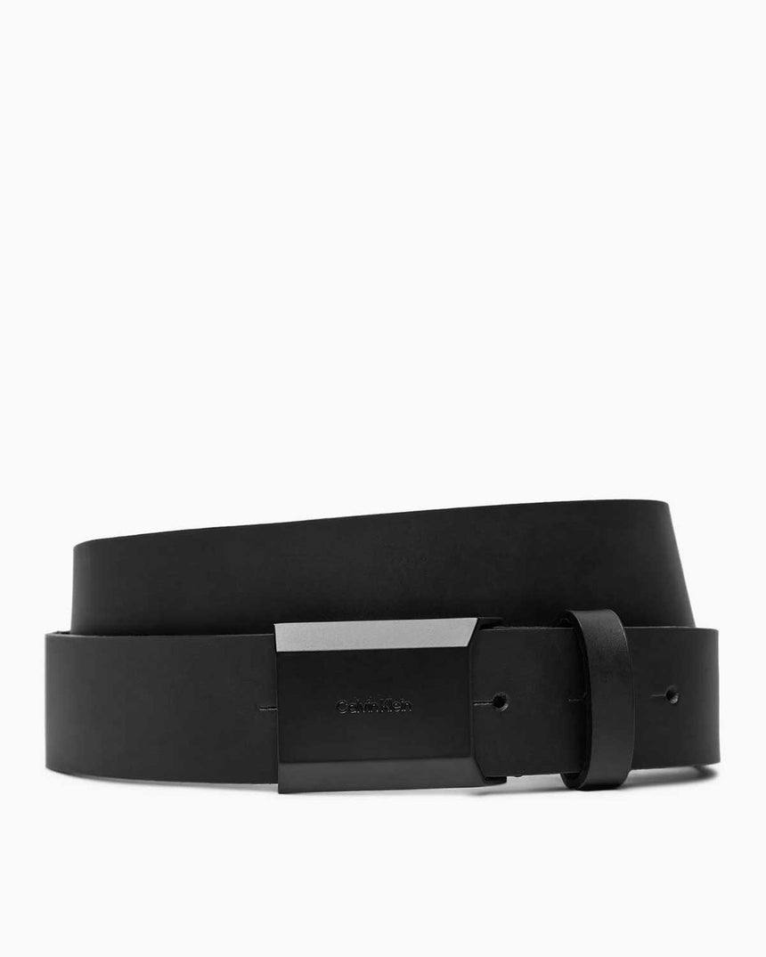 Calvin Klein Beveled Adjustable Belt Kemer Ck Black Smooth