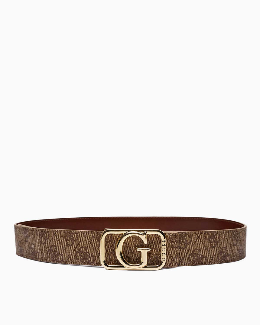 Guess Reversible Tokalı Kemer Latte Logo Multi