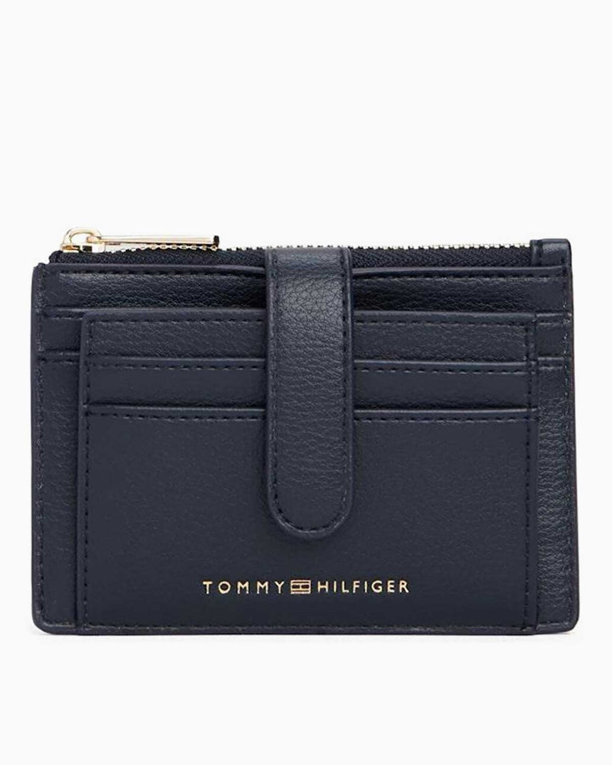 Tommy Hilfiger Logolu Fermuarlı Kadın Kartlık Space Blue