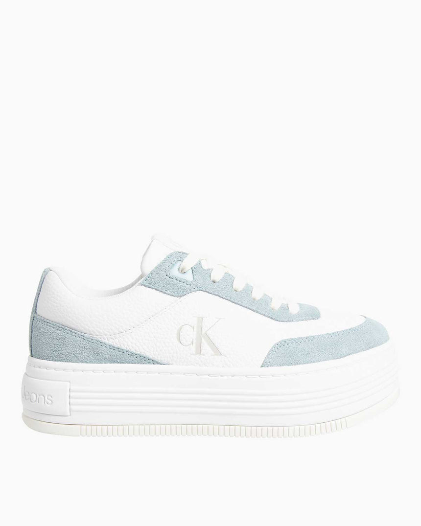 Calvin Klein Bold Flatform Low Top Sneaker Bright White/Blue Surf/Eggshell