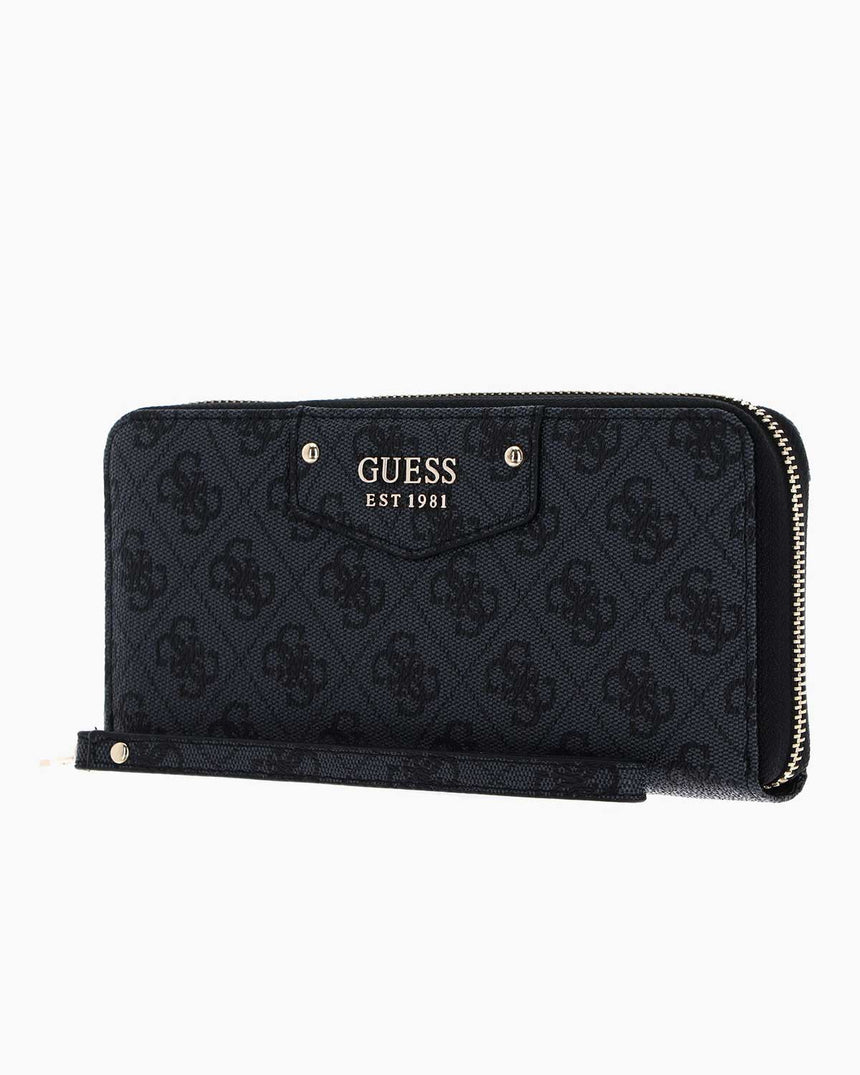 Guess Eco Brenton Monogram Cüzdan Coal Logo
