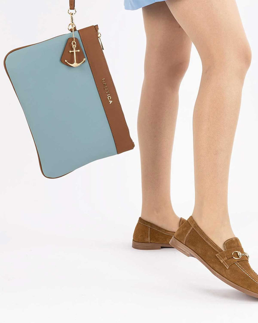 Nautica Aksusar Detaylı Portföy El Çantası Civit