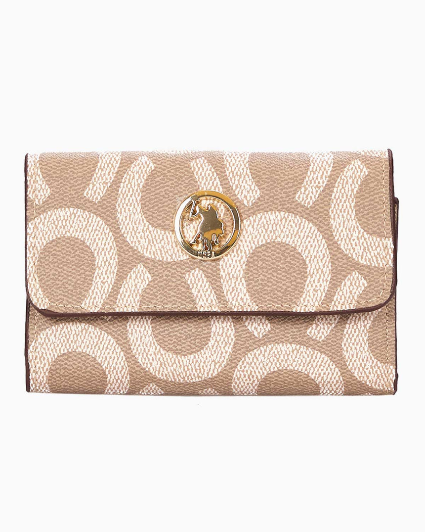 Us Polo Assn Desenli Cüzdan Koyu Taş