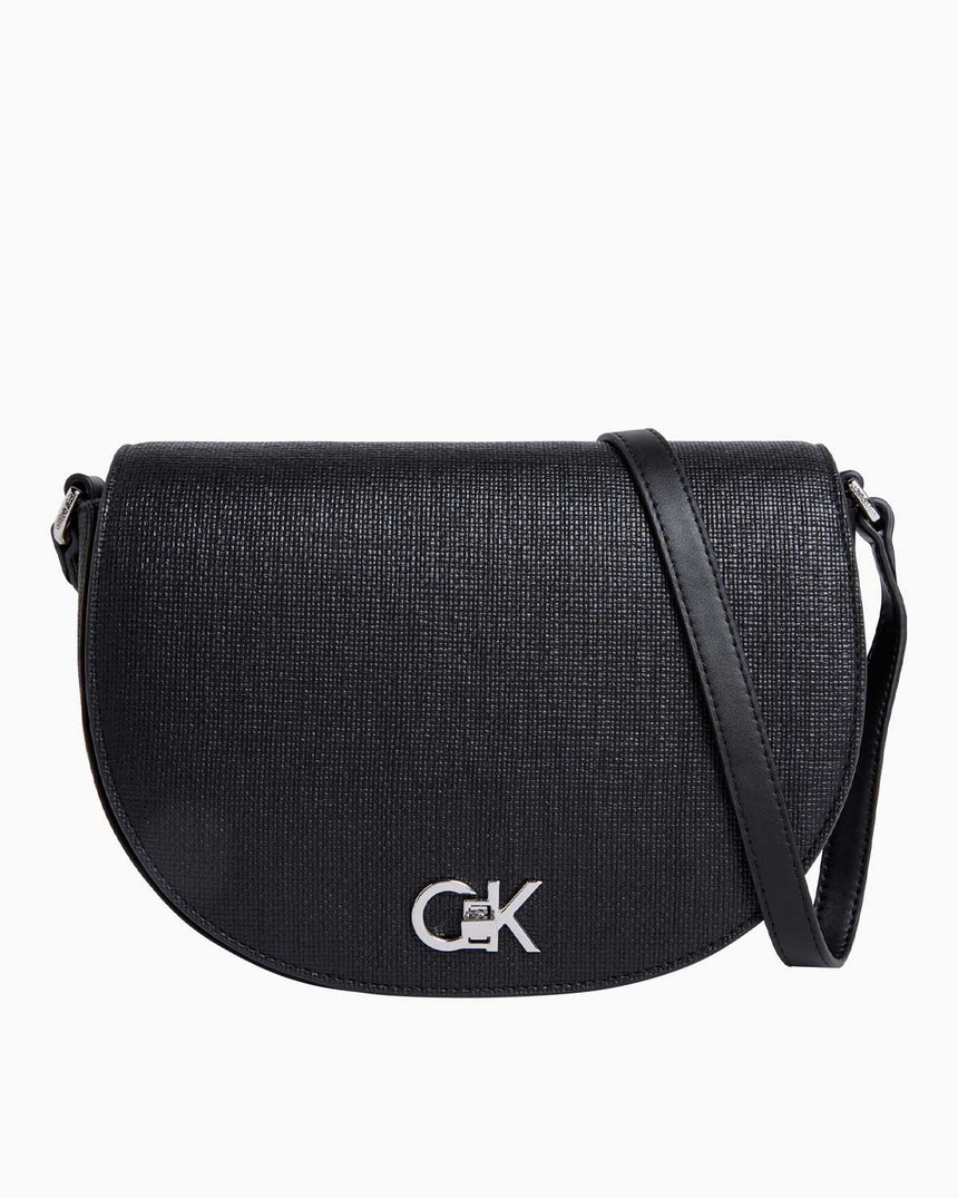Calvin Klein Saddle Logolu Çapraz Askılı Çanta CK Black