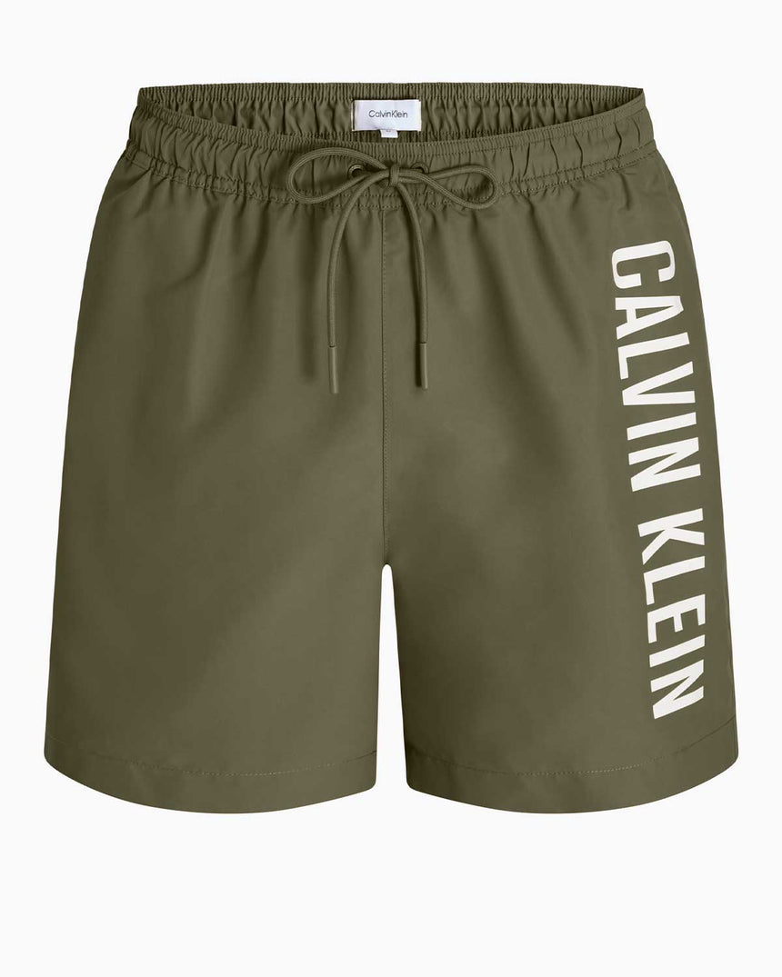 Calvin Klein Drawstring Logolu Deniz Şortu Burnt Olive