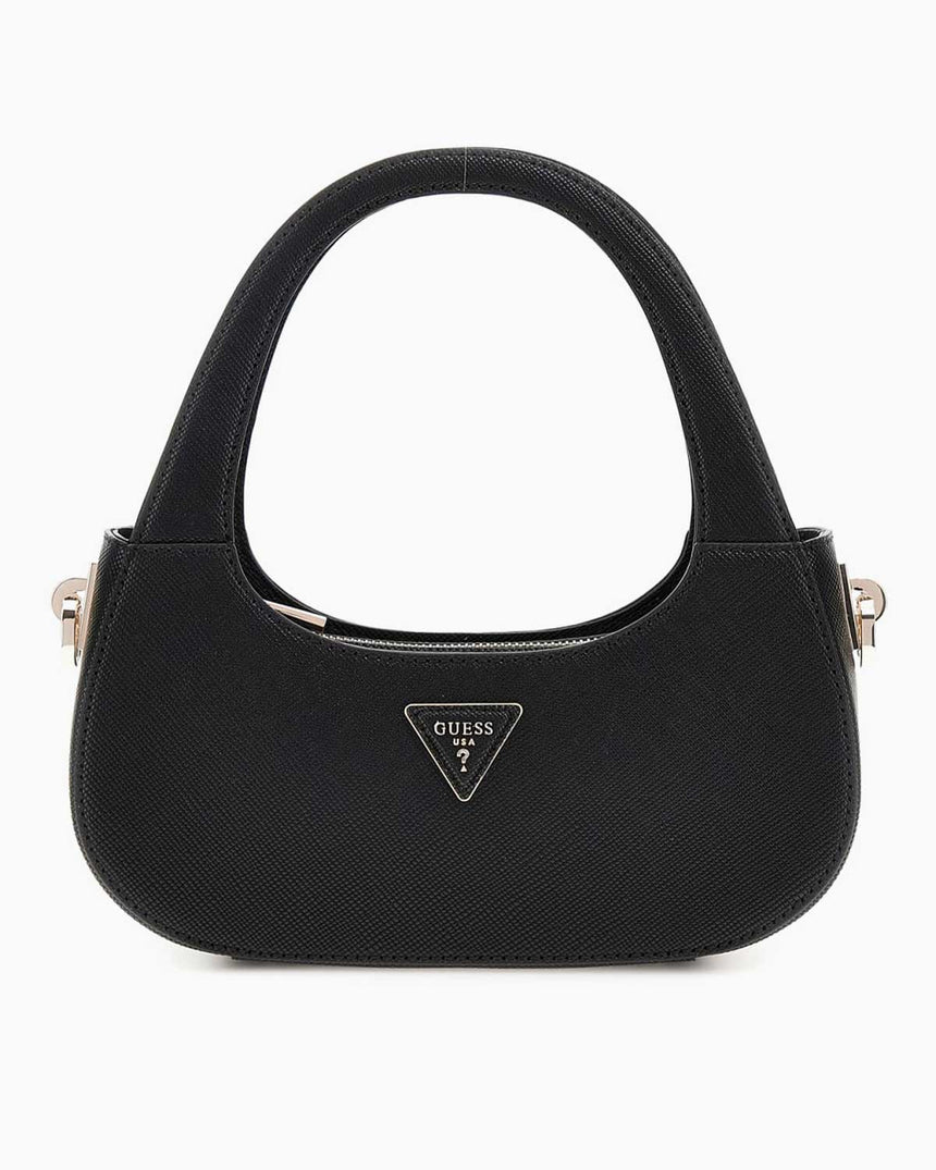 Guess Eco Jazlynn Hobo Uzun Askı Detaylı El Çantası Black