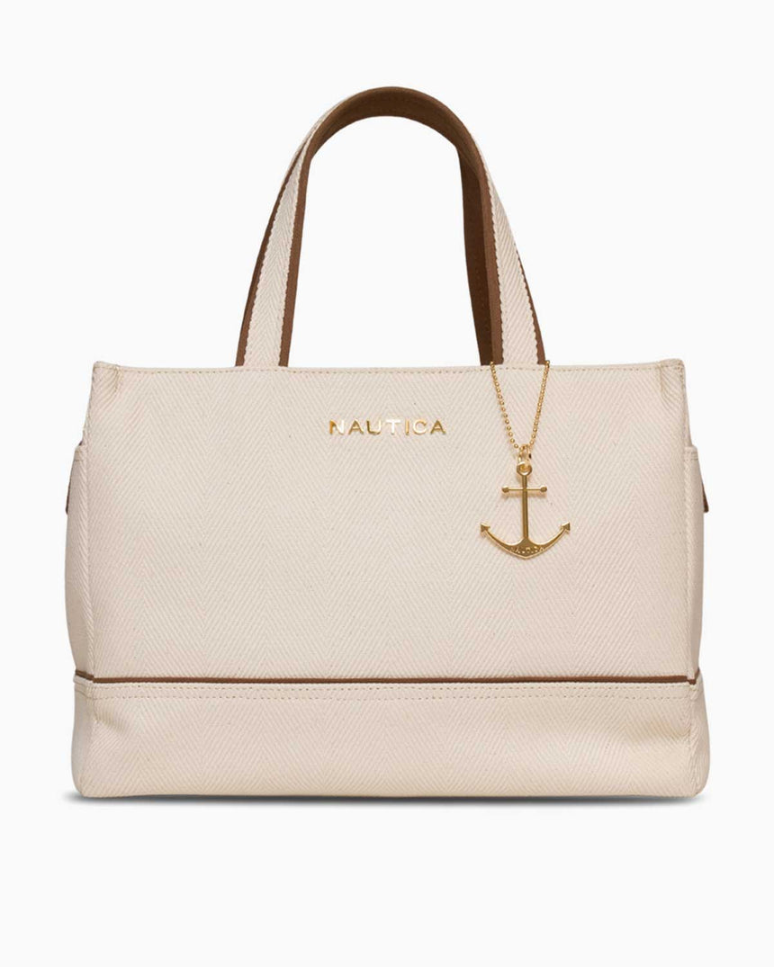 Nautica Ladies Logolu Çapraz Askılı Çanta Bej - Taba