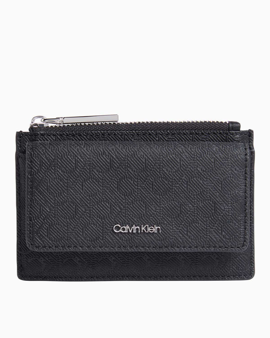 Calvin Klein Must Zip Flap Cüzdan Black Mono
