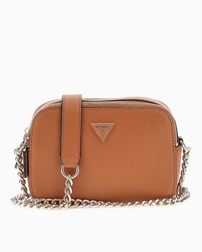 Guess Bramina Noella II Kadın Çapraz Askılı Kamera Çantası Light Cognac