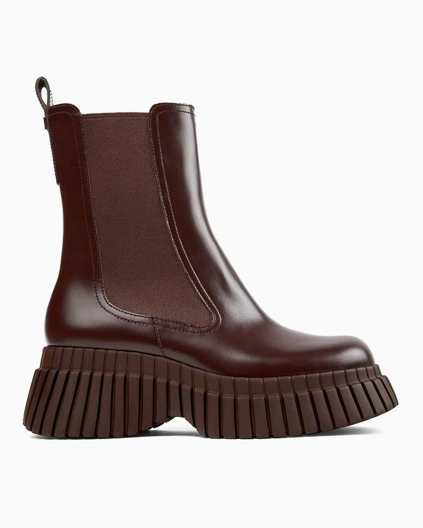 Camper Bcn Rugan Yarım Bot Koyu Kahverengi