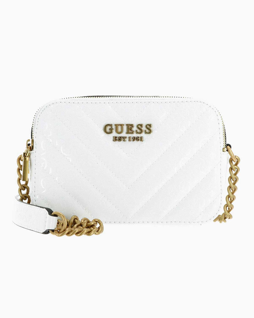 Guess Jania Crossbody Zincirli Çapraz Askılı Çanta White