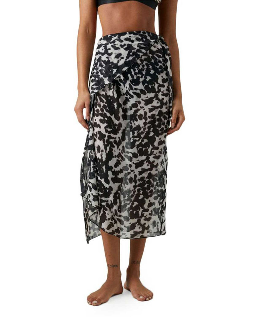 Calvin Klein Print Desenli Pareo Black