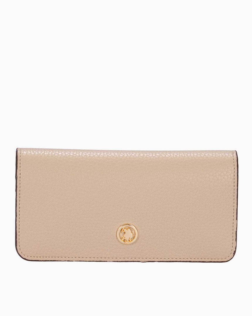Us Polo Assn Logolu Cüzdan Bej