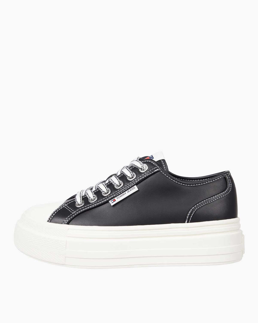 Tommy Hilfiger Foxing Low Top Sneaker Black