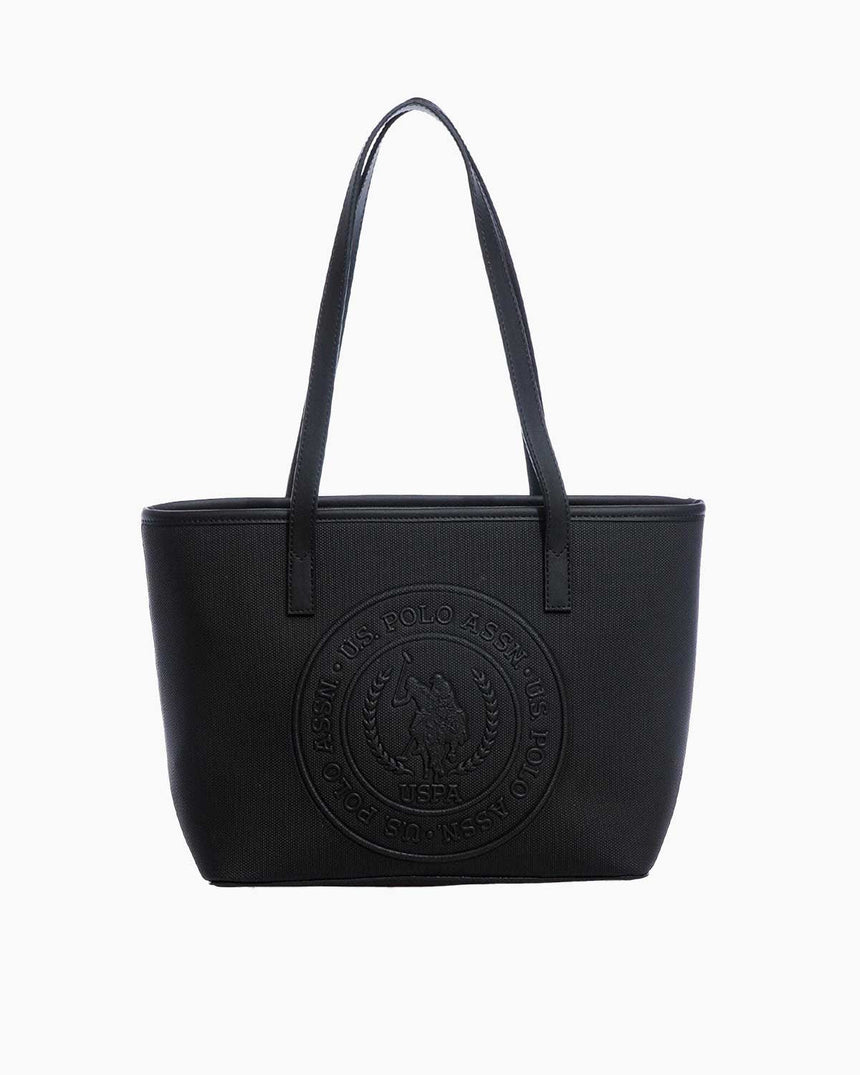 Us Polo Assn Logo Baskılı Omuz Çantası Siyah