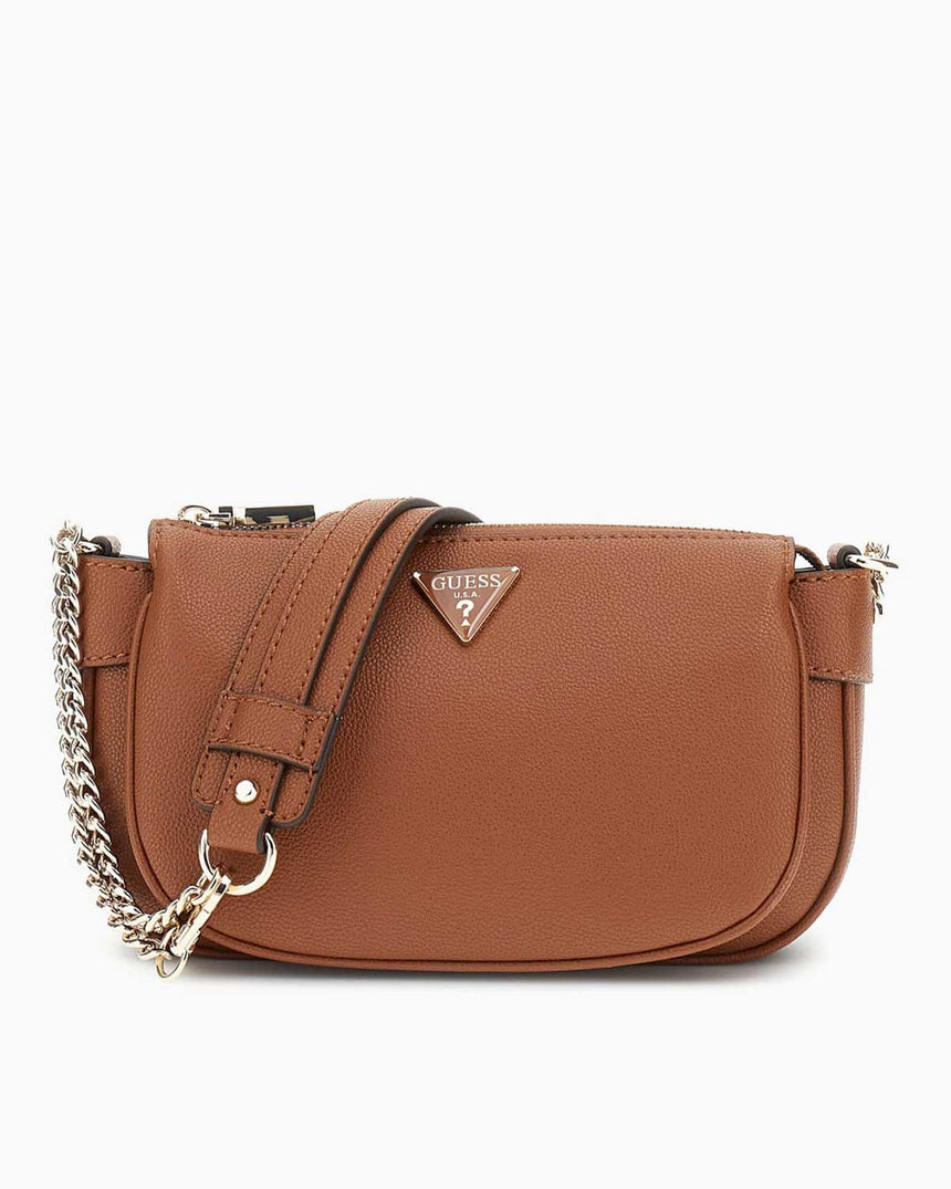 Guess Silvye Bucket Zincir Detaylı Omuz Çantası Cognac