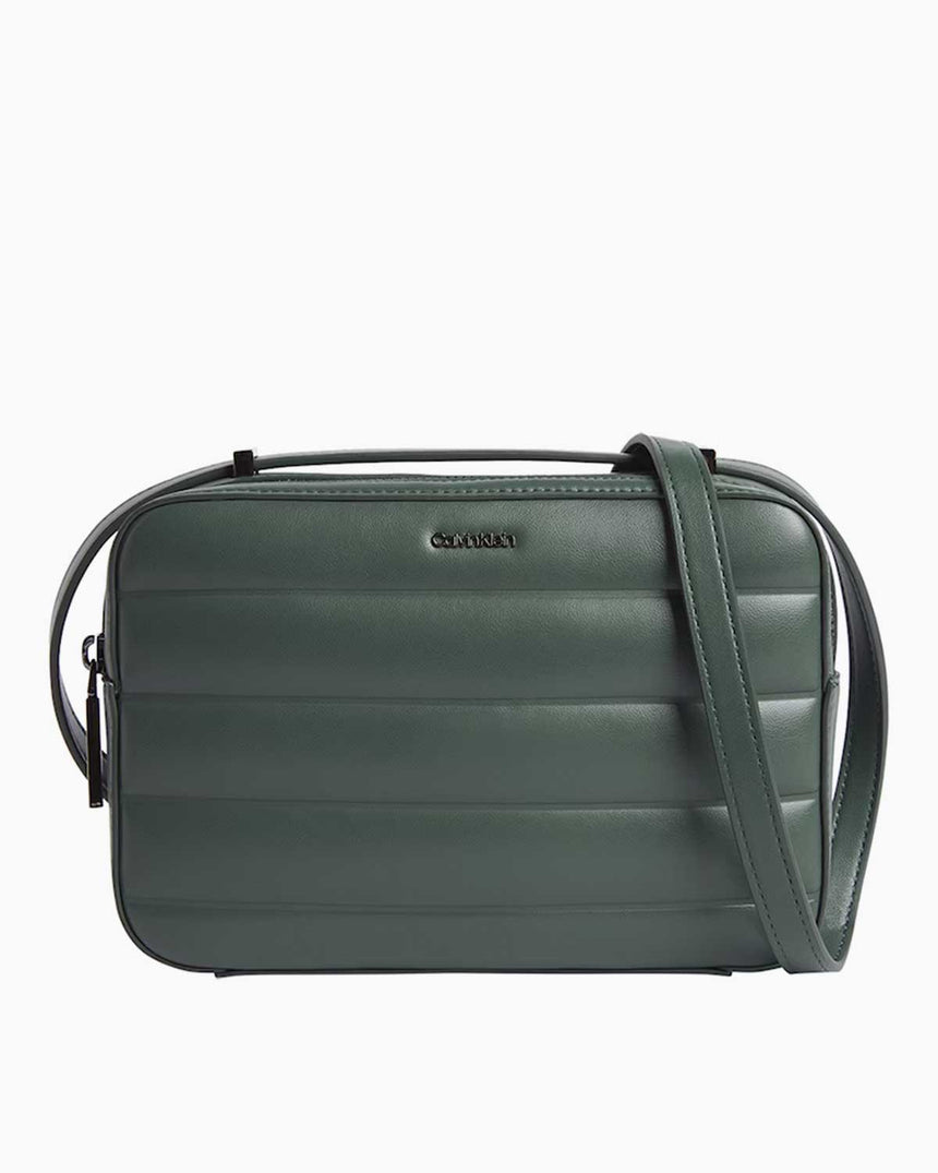 Calvin Klein Line Quilt Crossover Camera Bag Palm Green