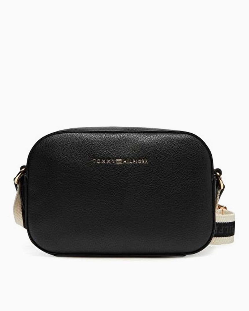 Tommy Hilfiger Logo Bantlo Kadın Kamera Çantası Black