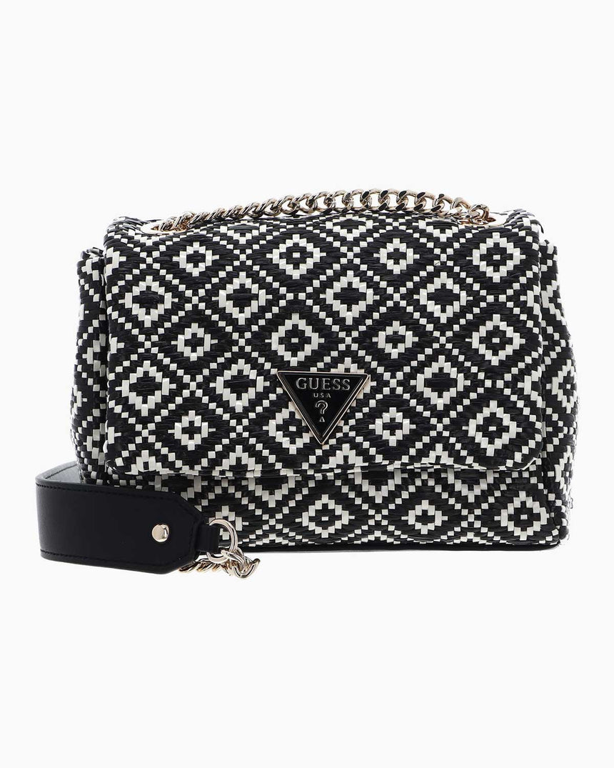 Guess Rianee Convertible Çapraz Askılı Çanta Black