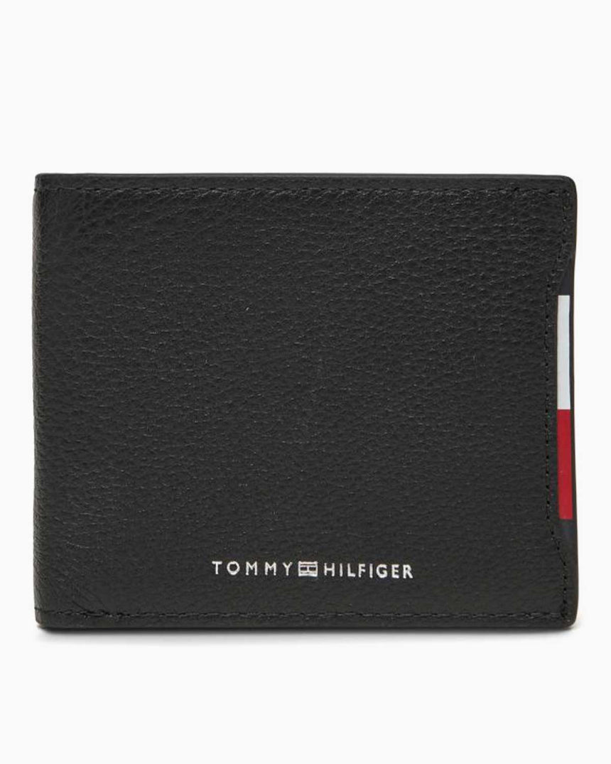 Tommy Hilfiger Central Mini Kartlık Detaylı Erkek Cüzdan Black