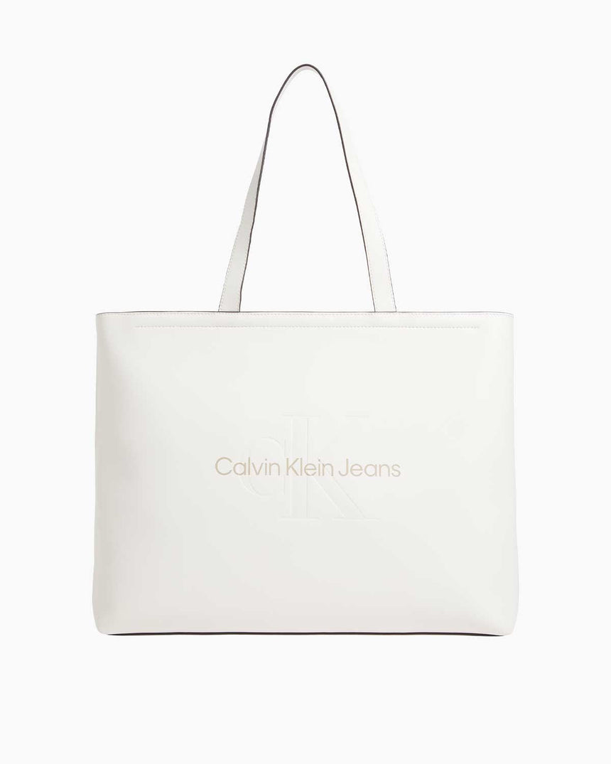 Calvin Klein Sculpted Slim Tote Omuz Çantası Tofu