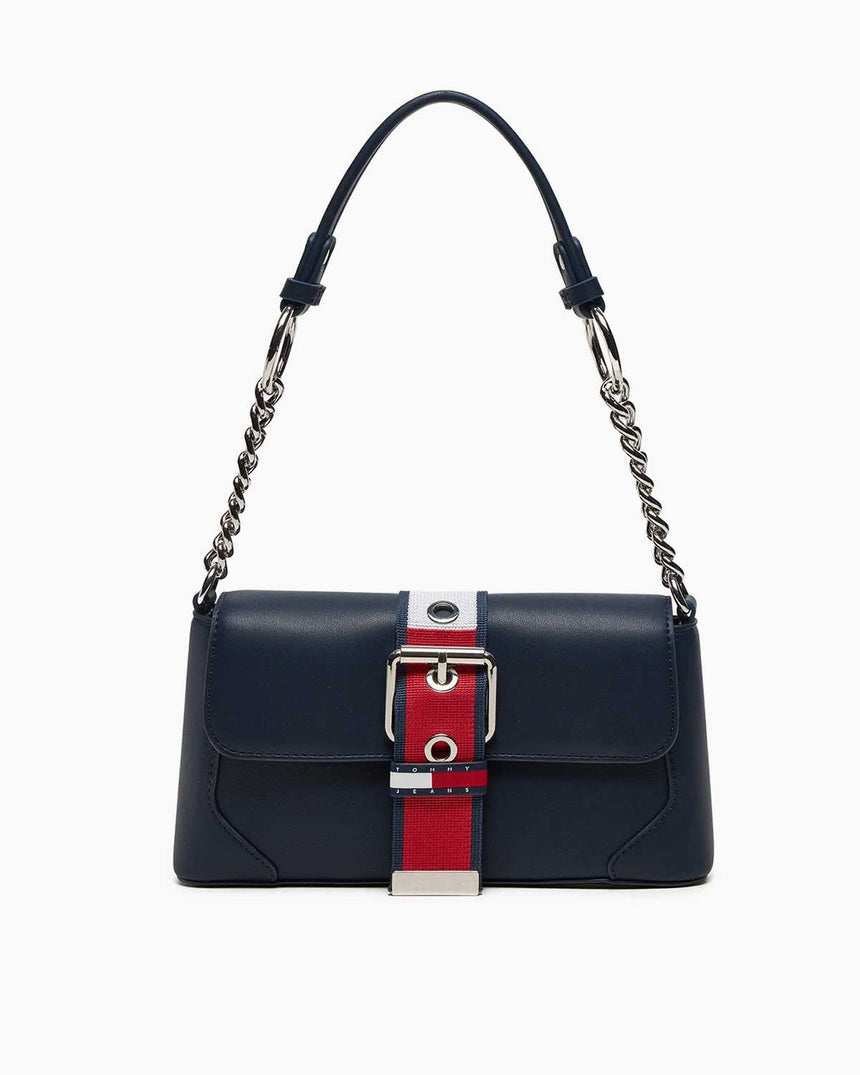 Tommy Hilfiger Idol Shoulder Tokalı Omuz Çantası Dark Night Navy