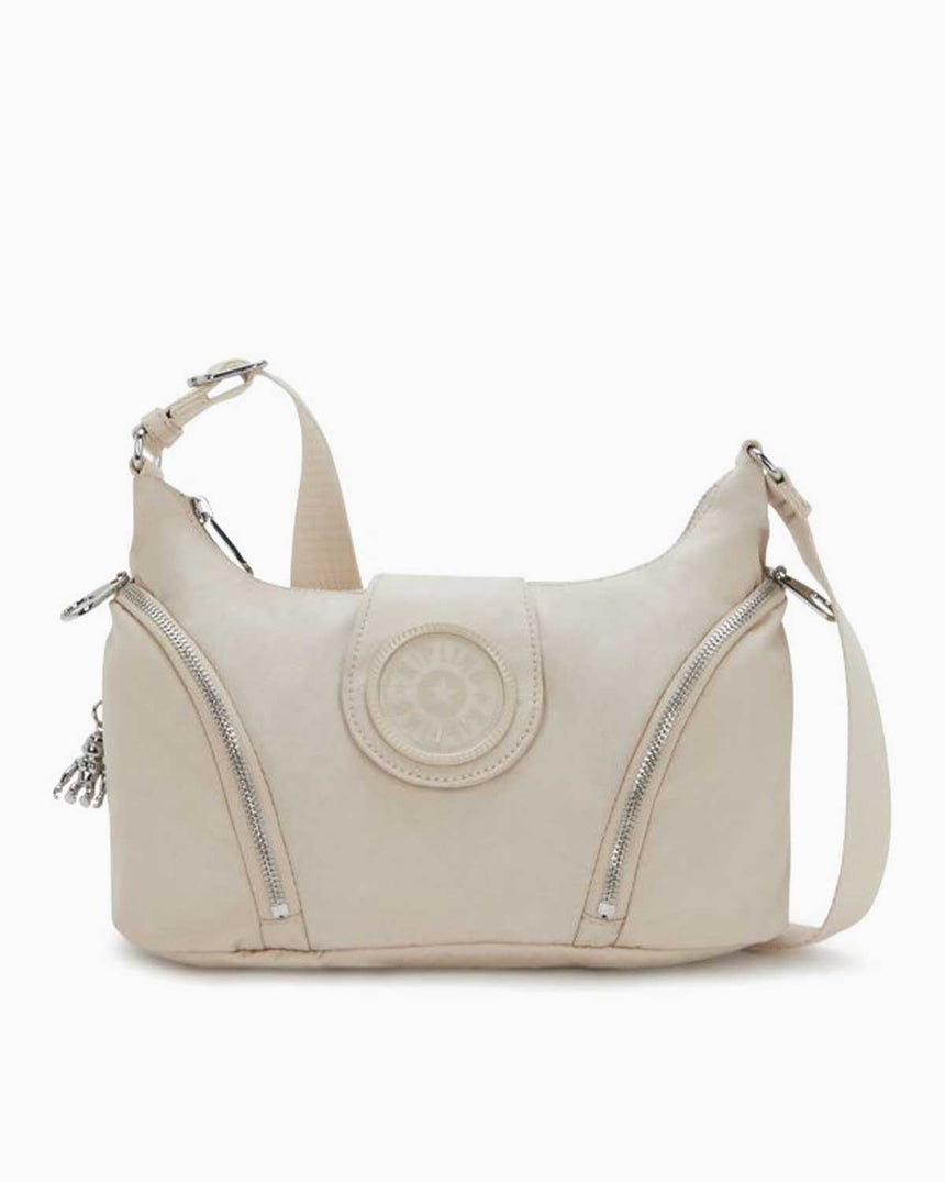 Kipling Sera M Charm Çapraz Askılı Çanta Beige Spice
