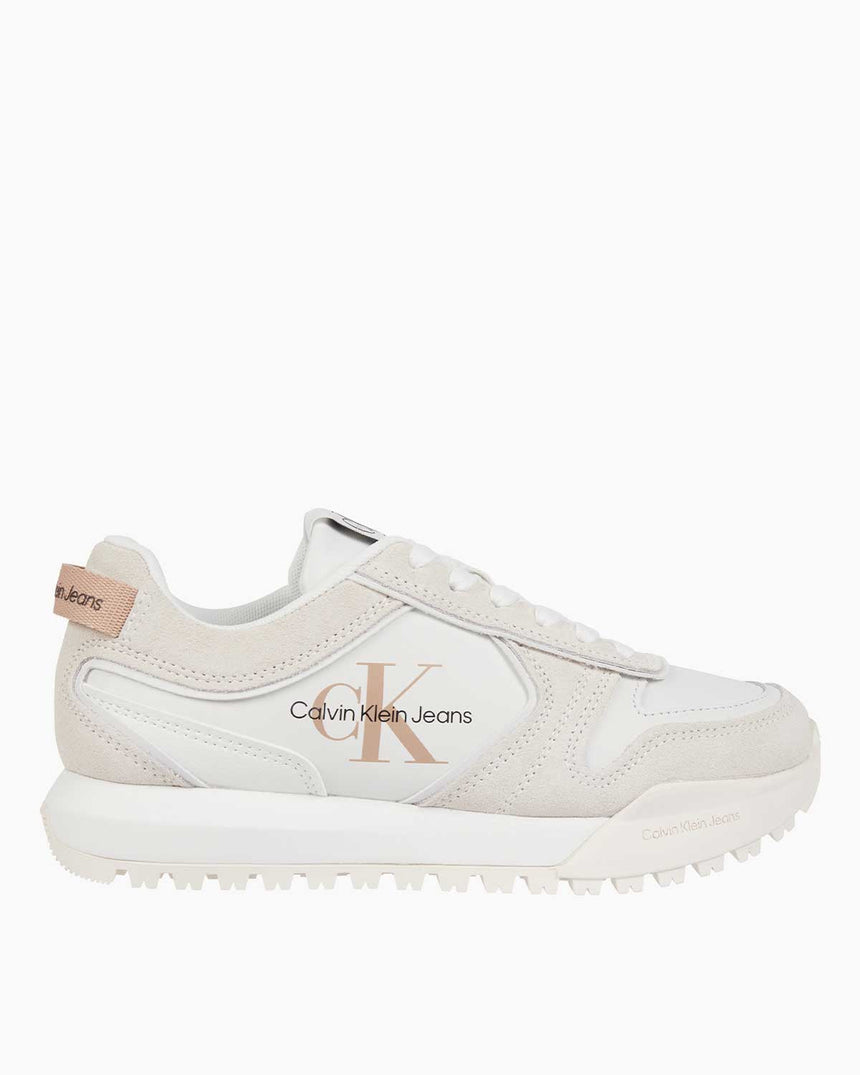 Calvin Klein Toothy Runner Kadın Sneaker White/Ancient White