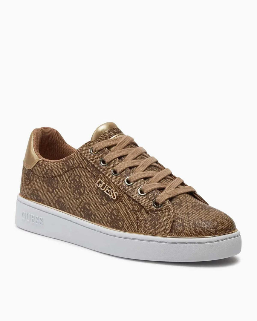Guess Cupsole Low Monogram Sneaker Beige / Brown
