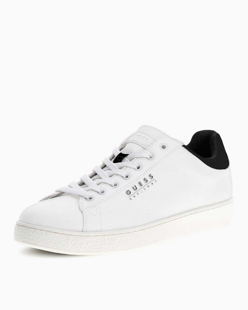 Guess Nola Bağcıklı Deri Sneaker Off White Black