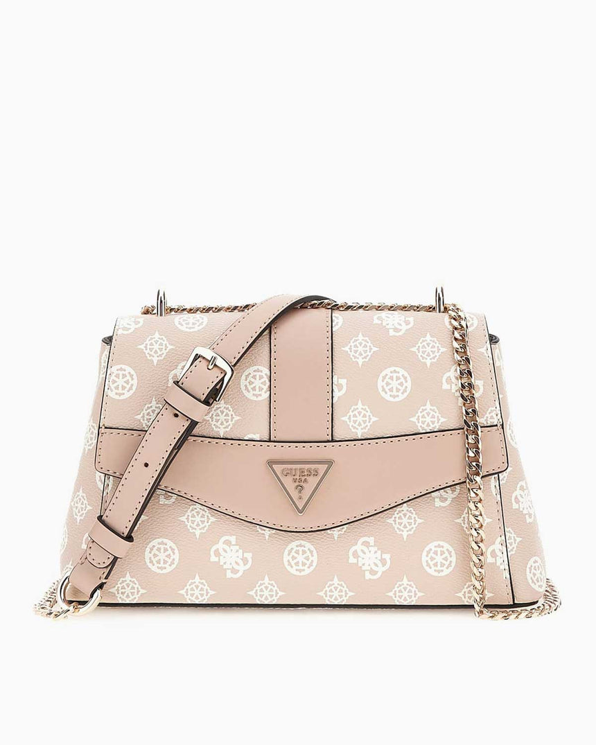 Guess Dorys Convertible Logo Desenli Çapraz Askılı Çanta Sundial