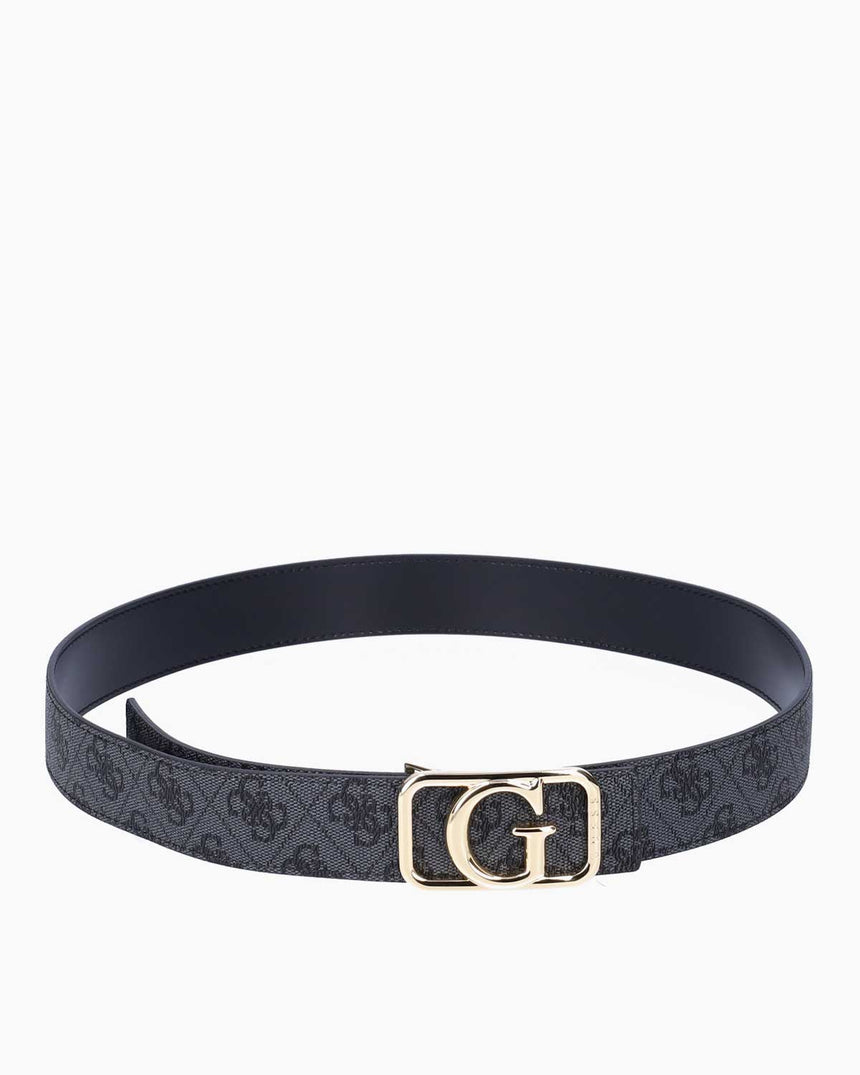Guess Reversible Tokalı Kemer Coal Logo Multi
