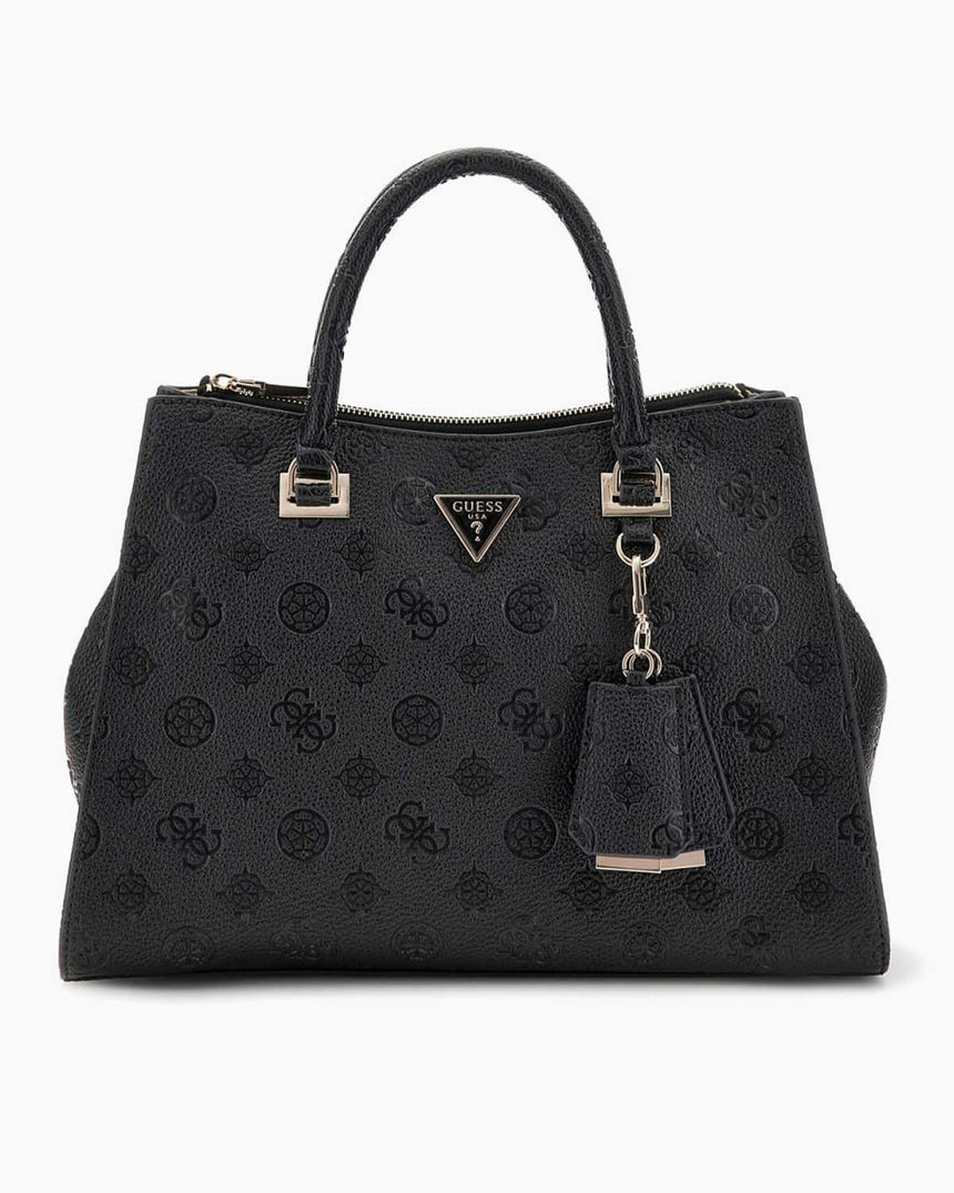 Guess Cresidia II Society Kadın El Çantası Black Logo