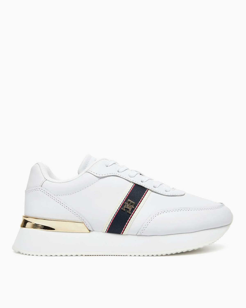 Tommy Hilfiger Arlene Dokuma Kadın Koşucu Sneaker White