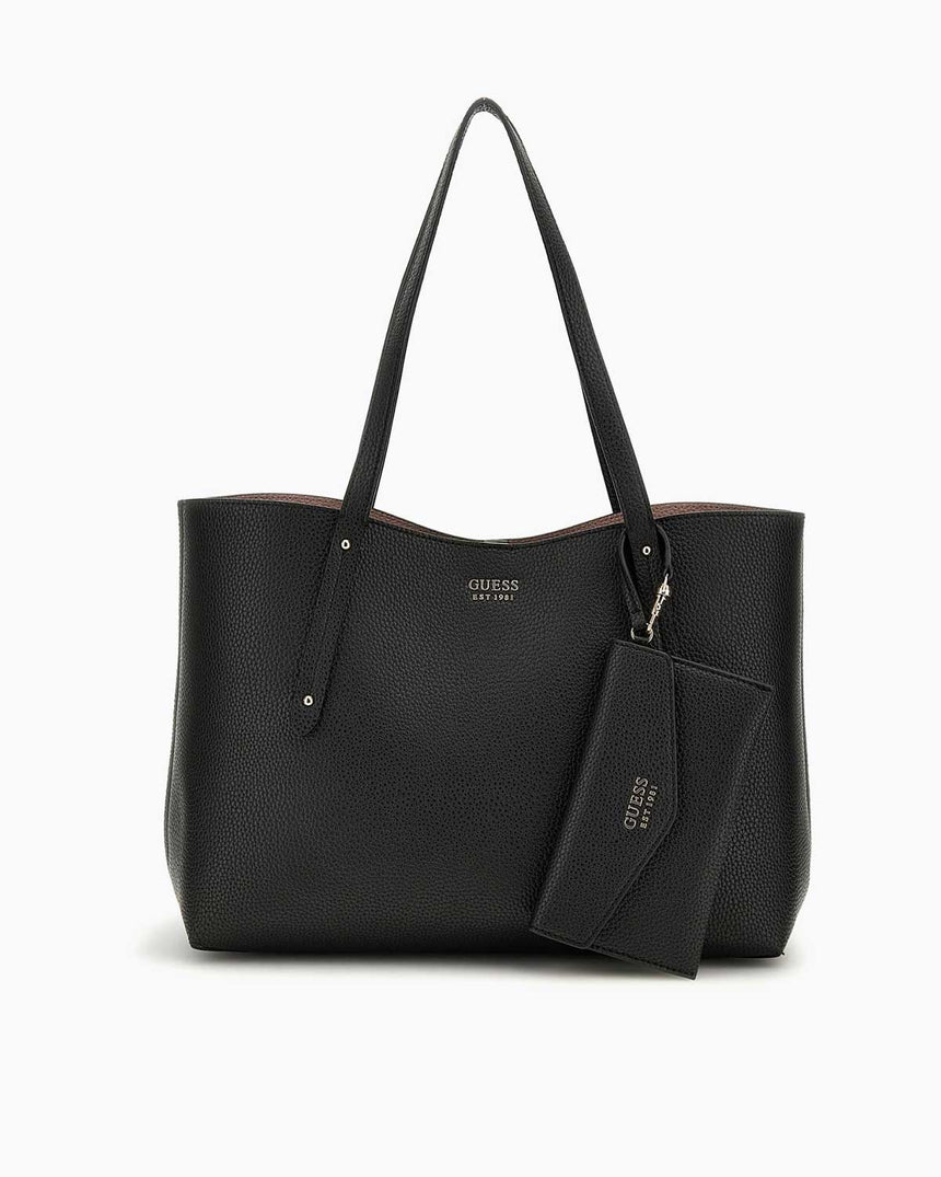 Guess Brenton Kadın Tote Omuz Çantası Black