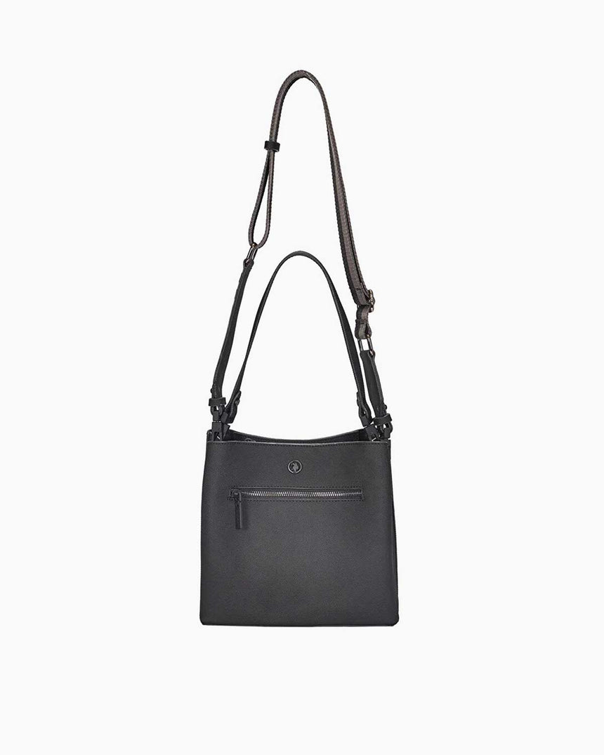 Us Polo Assn Askı Detaylı Omuz Çantası Siyah