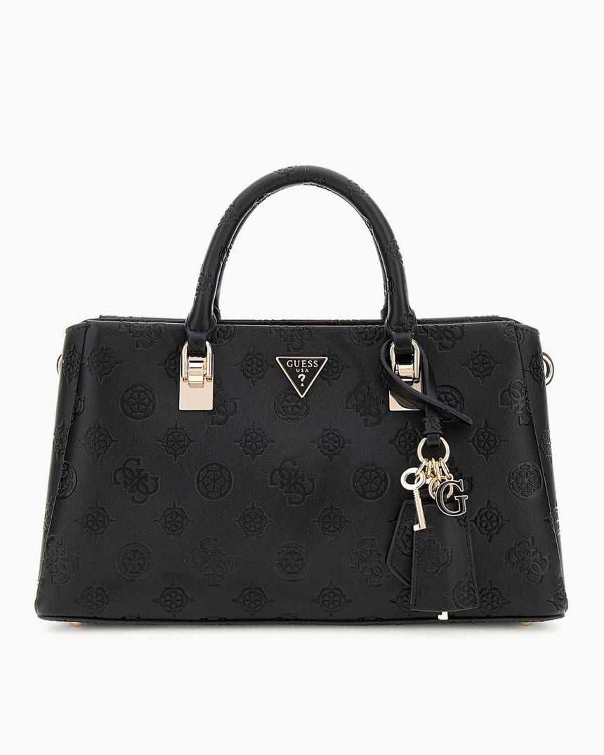 Guess Tisha Girlfriend Kadın El Çantası Black Logo