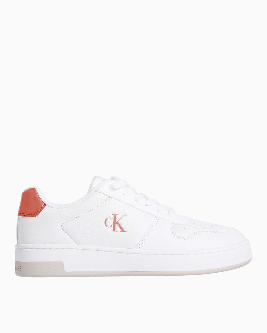 Calvin Klein Basket Cupsole Low Top Sneaker Bright White/Aragon