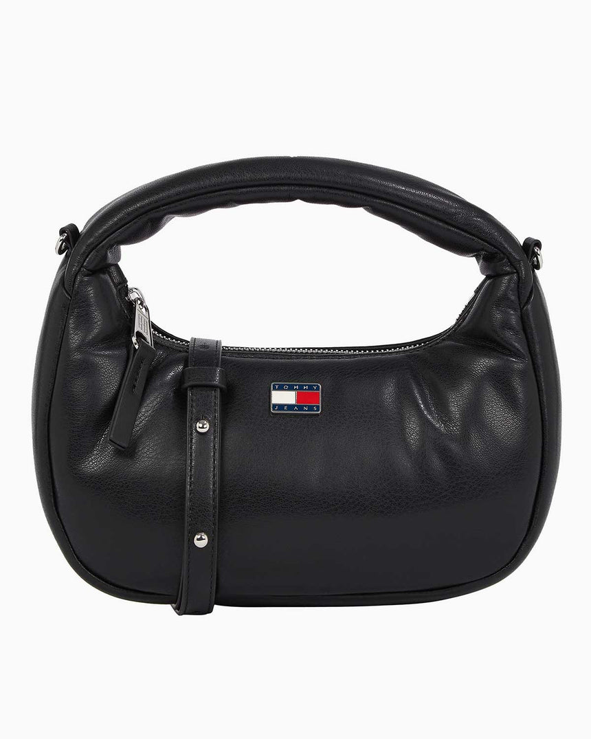 Tommy Hilfiger Pillow Mini Hobo Ayarlanabilir Çapraz Askılı Çanta Black