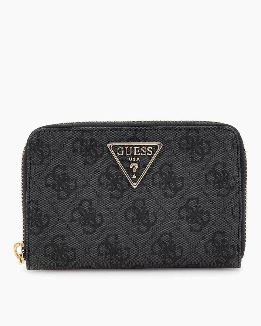 Guess Access Laurel II Orta Boy Fermuarlı Kadın Cüzdan Coal Logo