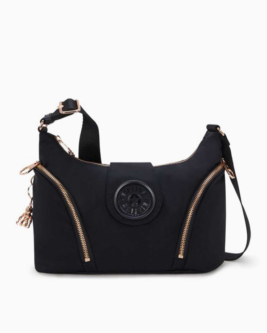 Kipling Sera M Charm Çapraz Askılı Çanta Black Rose