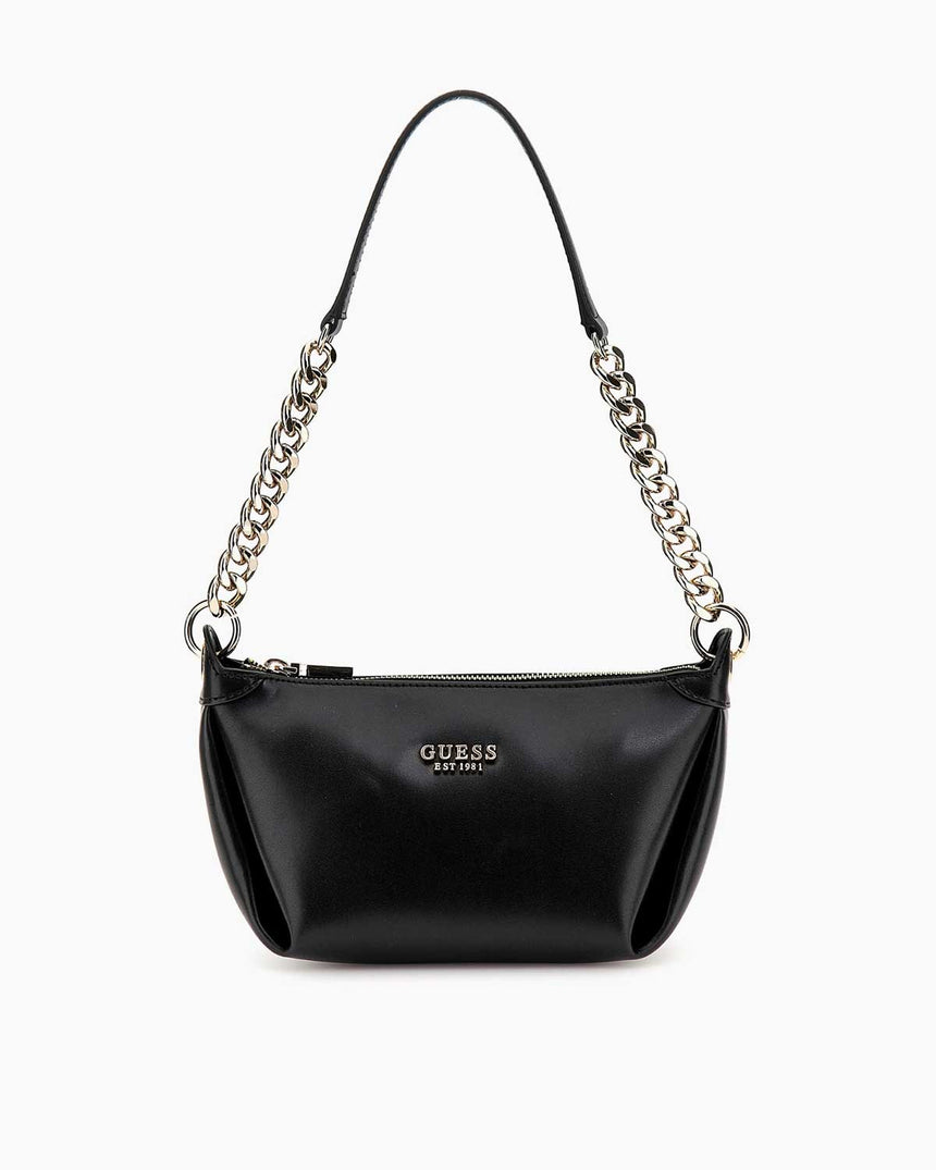 Guess Eco Evaine Zincir Detaylı Omuz Çantası Black